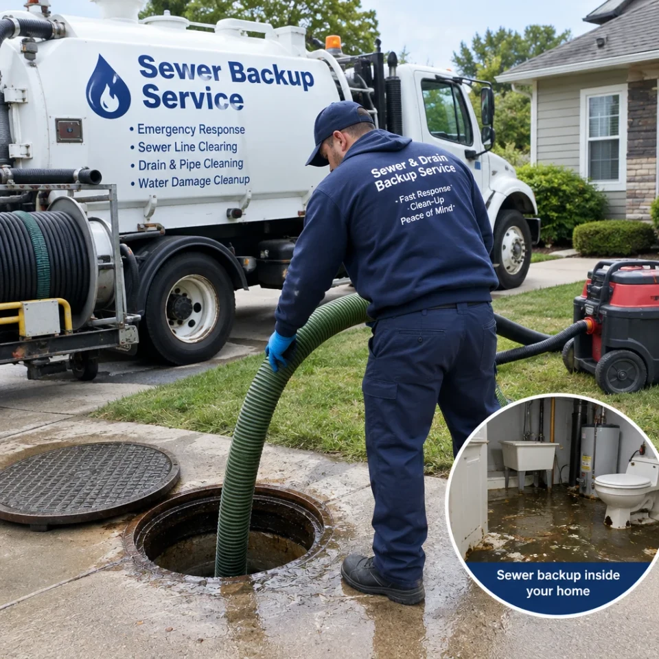 Sewer backup service
