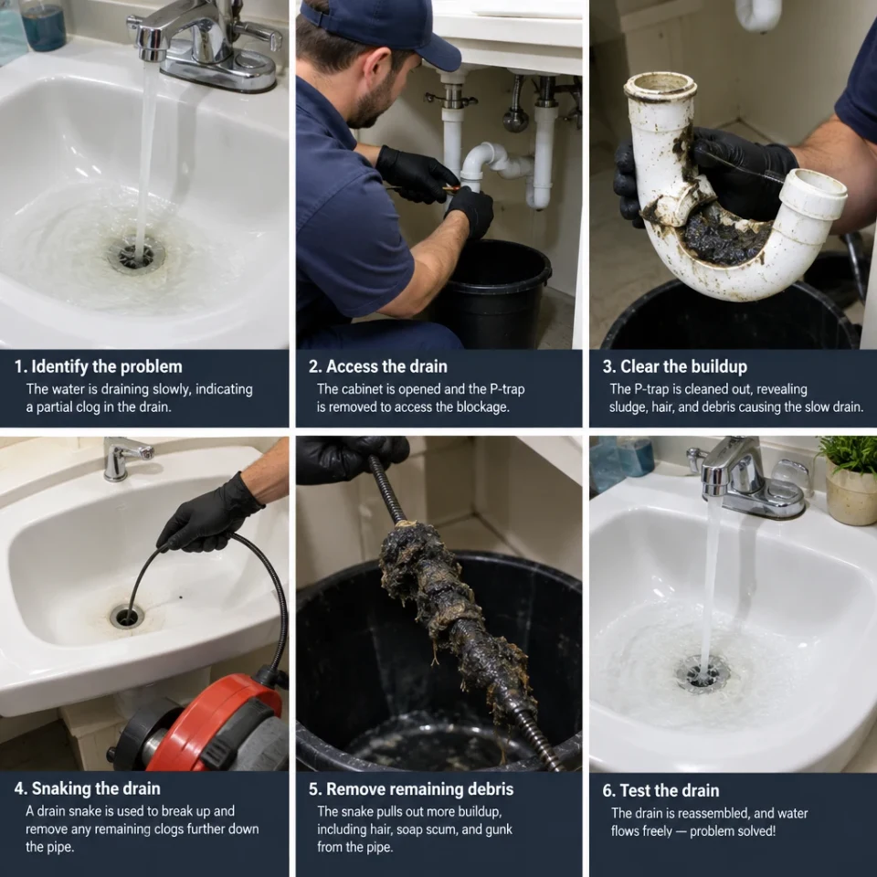 Slow drain service